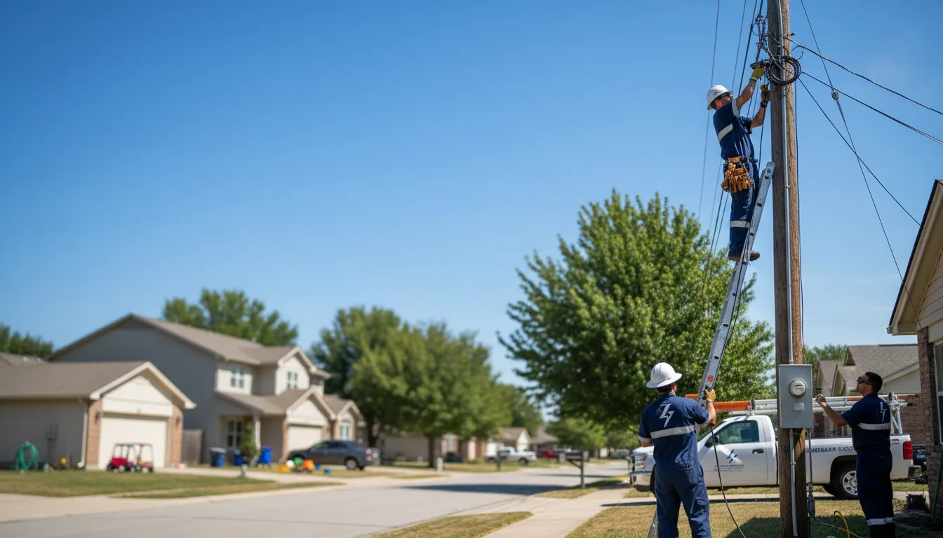 Residential electrician providing installation services in Branchdale, PA